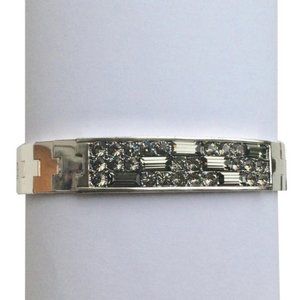 Givenchy Rhodium Jewelled Plaque Bracelet